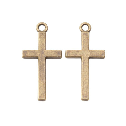 Zinc Alloy Cross Charm Pendant No.933962 for DIY Necklace Bracelet Jewelry Making