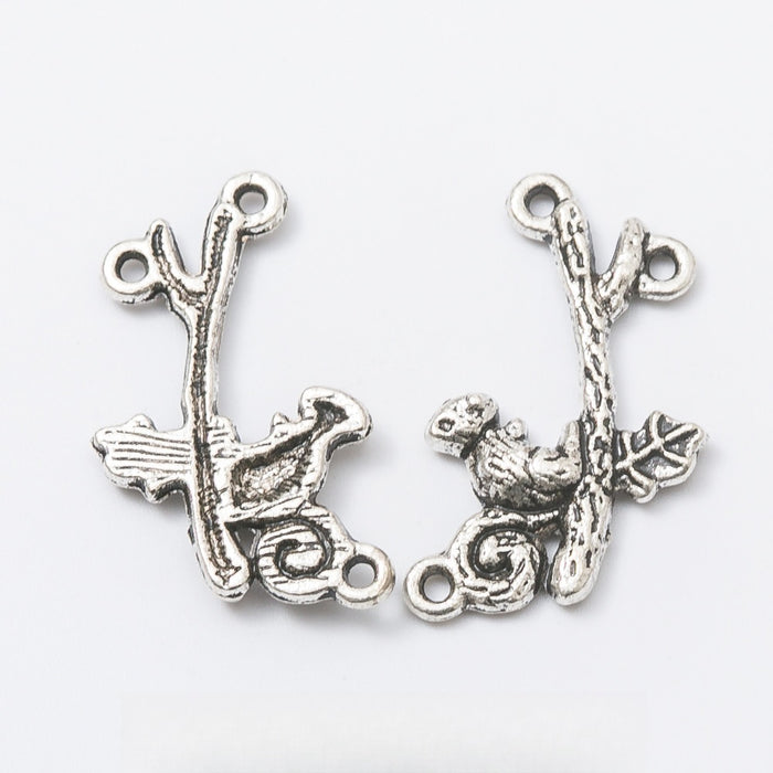 Antique Silver Zinc Alloy Squirrel Charm Pendant No.426819 for DIY Necklace Bracelet Jewelry Making