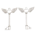 Zinc Alloy Winged Key Charm Pendant for DIY Necklace Bracelet Jewelry Making view 3