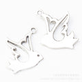 Zinc Alloy Bird Charm Pendant No.534867 for DIY Necklace Bracelet Jewelry Making view 3