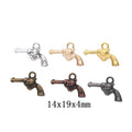 Zinc Alloy Pistol Charm Pendant No.528035 for DIY Necklace Bracelet Jewelry Making view 1
