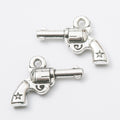 Zinc Alloy Pistol Charm Pendant No.528035 for DIY Necklace Bracelet Jewelry Making view 3
