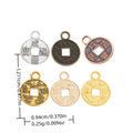 Zinc Alloy Coin Charm Pendant No.189111 for DIY Necklace Bracelet Jewelry Making view 1