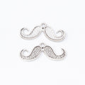 Zinc Alloy Mustache Charm Pendant for DIY Necklace Bracelet Jewelry Making view 3