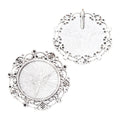 25mm Zinc Alloy Round Bezel Charm Pendant No.534311 for DIY Necklace Bracelet Jewelry Making view 3
