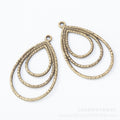 Zinc Alloy Teardrop Charm Pendant No.659726 for DIY Necklace Bracelet Jewelry Making view 5