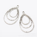 Zinc Alloy Teardrop Charm Pendant No.659726 for DIY Necklace Bracelet Jewelry Making view 2