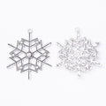 Zinc Alloy Snowflake Charm Pendant No.653008 for DIY Necklace Bracelet Jewelry Making view 2