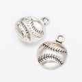 Zinc Alloy Baseball Charm Pendant No.317144 for DIY Necklace Bracelet Jewelry Making view 3