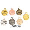 Zinc Alloy Baseball Charm Pendant No.317144 for DIY Necklace Bracelet Jewelry Making view 1