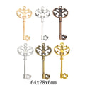 Zinc Alloy Key Charm Pendant No.936657 for DIY Necklace Bracelet Jewelry Making view 1