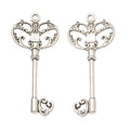 Zinc Alloy Key Charm Pendant No.936657 for DIY Necklace Bracelet Jewelry Making view 3