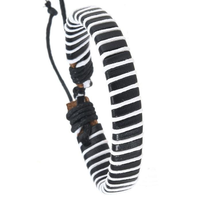 Korean Fashion Braided Leather Couple Bracelet For Men Women Students Adjustable Rope Jewelry