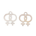 Zinc Alloy Gender Symbols Charm Pendant for DIY Necklace Bracelet Jewelry Making view 3
