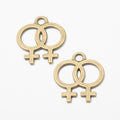 Zinc Alloy Gender Symbols Charm Pendant for DIY Necklace Bracelet Jewelry Making view 2