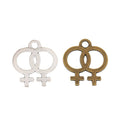 Zinc Alloy Gender Symbols Charm Pendant for DIY Necklace Bracelet Jewelry Making view 4