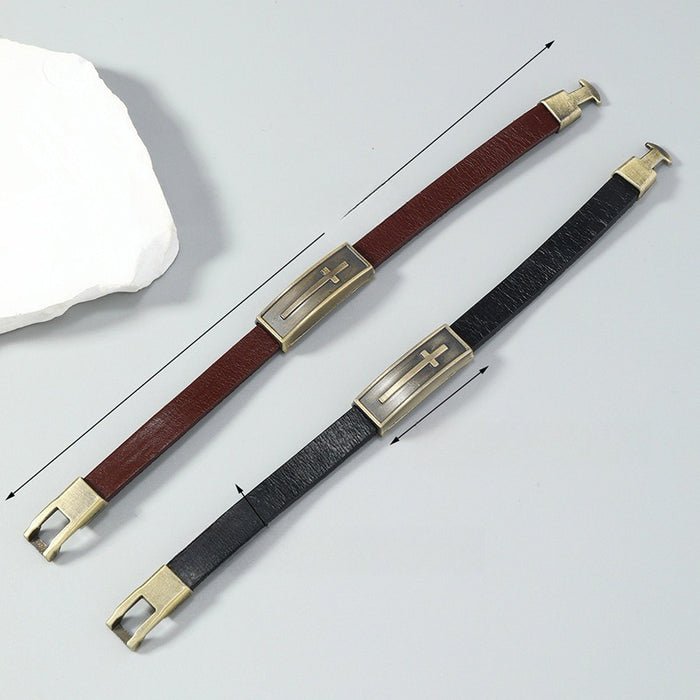 Minimalist Cross Bracelet For Men And Women Niche Design Simple Trendy Student Jewelry Gift