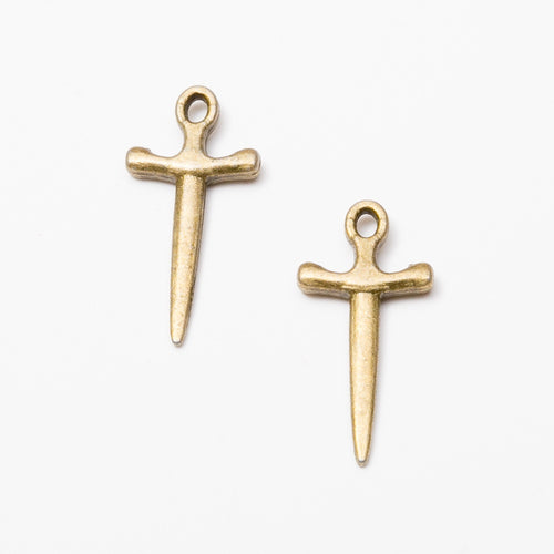 Zinc Alloy Sword Charm Pendant for DIY Necklace Bracelet Jewelry Making