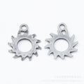 Zinc Alloy Gear Charm Pendant No.693247 for DIY Necklace Bracelet Jewelry Making view 3