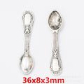 Zinc Alloy Spoon Charm Pendant No.999777 for DIY Necklace Bracelet Jewelry Making view 3