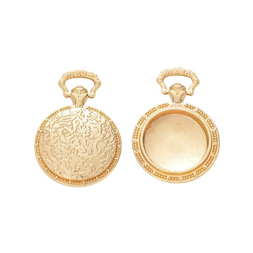 19mm Zinc Alloy Round Bezel Charm Pendant for DIY Necklace Bracelet Jewelry Making