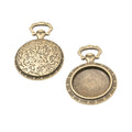 19mm Zinc Alloy Round Bezel Charm Pendant for DIY Necklace Bracelet Jewelry Making view 3