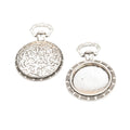 19mm Zinc Alloy Round Bezel Charm Pendant for DIY Necklace Bracelet Jewelry Making view 4