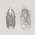 Zinc Alloy Cicada Charm Pendant for DIY Necklace Bracelet Jewelry Making view 3