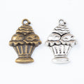 Zinc Alloy Ice Cream Cake Charm Pendant for DIY Necklace Bracelet Jewelry Making view 4