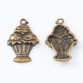Zinc Alloy Ice Cream Cake Charm Pendant for DIY Necklace Bracelet Jewelry Making view 3