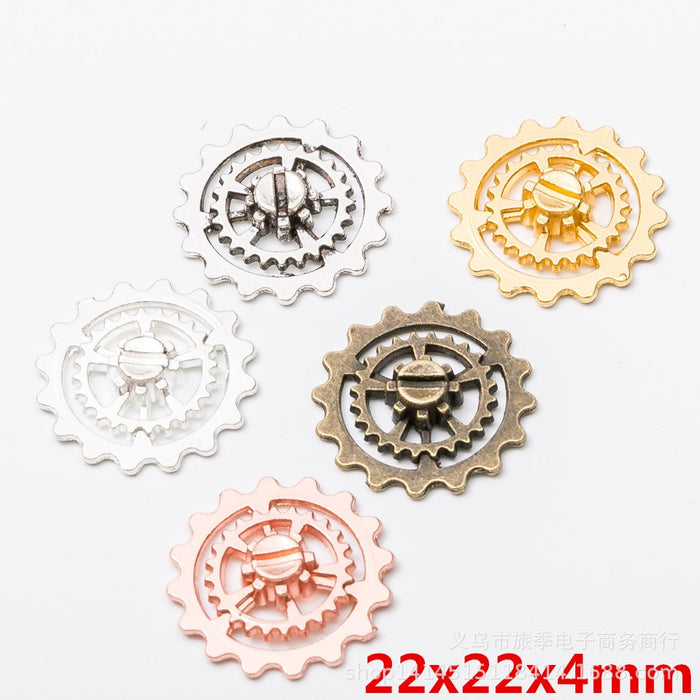 Zinc Alloy Gear Charm Pendant No.191949 for DIY Necklace Bracelet Jewelry Making