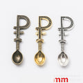 Zinc Alloy Spoon Charm Pendant No.326207 for DIY Necklace Bracelet Jewelry Making view 1