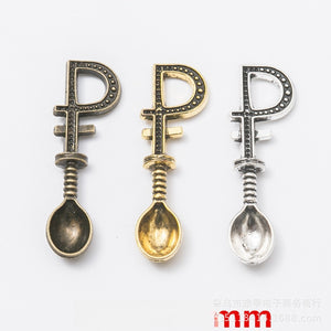 Zinc Alloy Spoon Charm Pendant No.326207 for DIY Necklace Bracelet Jewelry Making