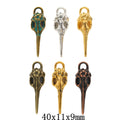 Zinc Alloy Bird Skull Charm Pendant for DIY Necklace Bracelet Jewelry Making view 1