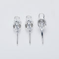 Zinc Alloy Bird Skull Charm Pendant for DIY Necklace Bracelet Jewelry Making view 2