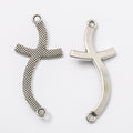 Zinc Alloy Double Cross Charm Pendant for DIY Necklace Bracelet Jewelry Making view 2