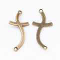 Zinc Alloy Double Cross Charm Pendant for DIY Necklace Bracelet Jewelry Making view 3