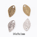 Zinc Alloy Leaf Charm Pendant No.190680 for DIY Necklace Bracelet Jewelry Making view 1