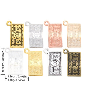 Zinc Alloy Dollar Sign Charm Pendant No.270589 for DIY Necklace Bracelet Jewelry Making