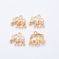 DIY Vintage Alloy Jewelry Accessory Elephant Pendant Charm For Necklace Making view 4