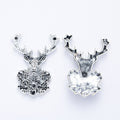 Zinc Alloy Deer Head Charm Pendant No.050634 for DIY Necklace Bracelet Jewelry Making view 2