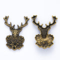 Zinc Alloy Deer Head Charm Pendant No.050634 for DIY Necklace Bracelet Jewelry Making view 4