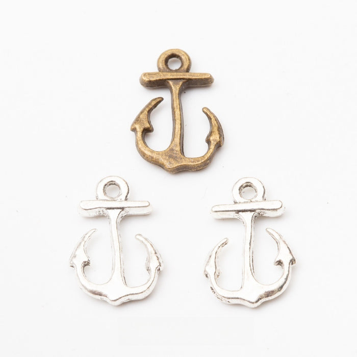 Zinc Alloy Anchor Charm Pendant No.190142 for DIY Necklace Bracelet Jewelry Making