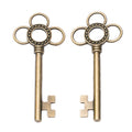 Zinc Alloy Key Charm Pendant No.190289 for DIY Necklace Bracelet Jewelry Making view 2