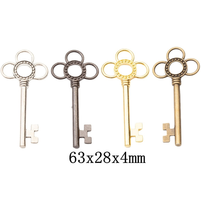 Zinc Alloy Key Charm Pendant No.190289 for DIY Necklace Bracelet Jewelry Making