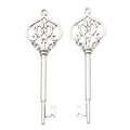 Zinc Alloy Key Charm Pendant No.606214 for DIY Necklace Bracelet Jewelry Making view 3