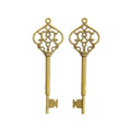 Zinc Alloy Key Charm Pendant No.606214 for DIY Necklace Bracelet Jewelry Making view 2