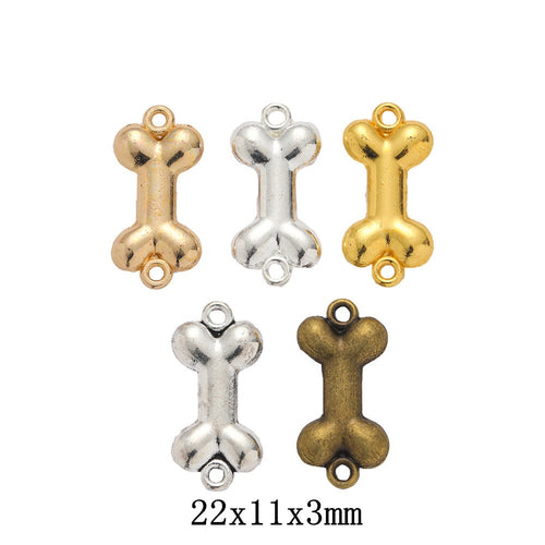 Zinc Alloy Dog Bone Charm Pendant No.346752 for DIY Necklace Bracelet Jewelry Making