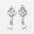 Zinc Alloy Key Charm Pendant No.910429 for DIY Necklace Bracelet Jewelry Making view 2