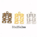 Zinc Alloy Double Happiness Charm Pendant No.336322 for DIY Necklace Bracelet Jewelry Making view 1